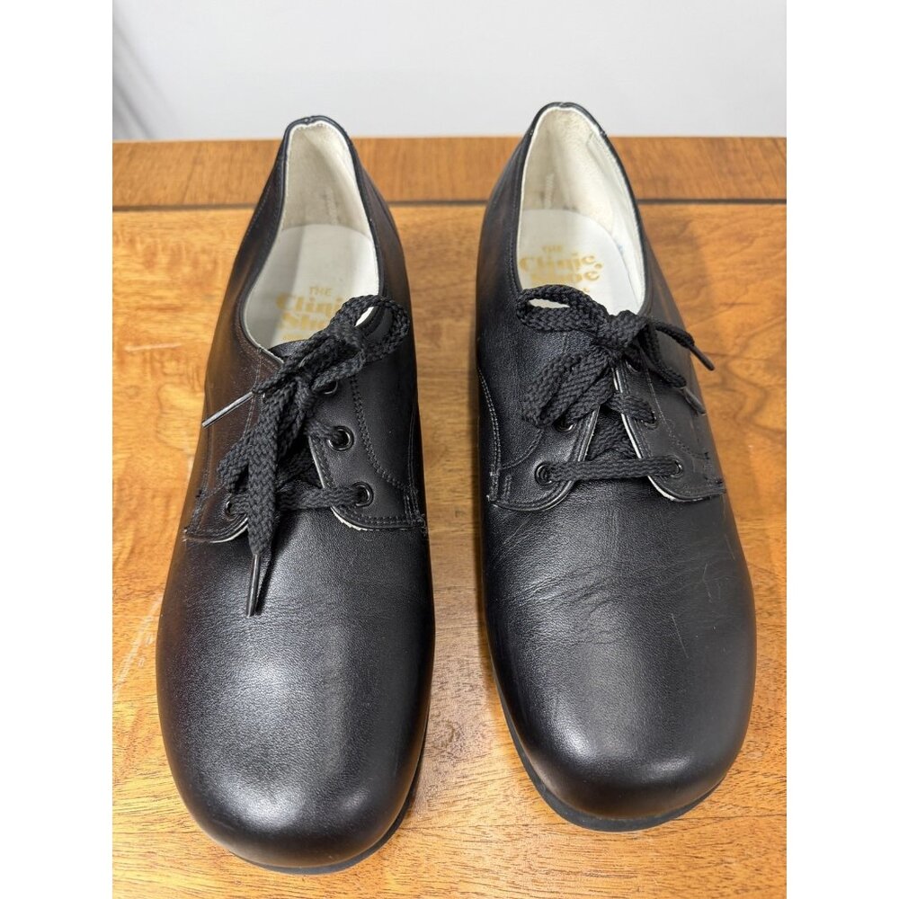 Vtg 50s 60s The Clinic Shoe 11 D‎ Medical Shoes Loafer Red Cross Uniform Leather